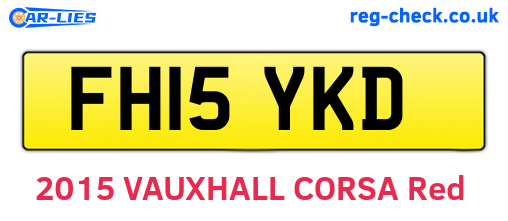 FH15YKD are the vehicle registration plates.