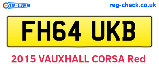FH64UKB are the vehicle registration plates.