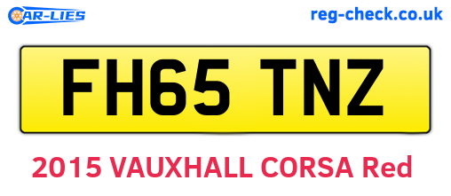 FH65TNZ are the vehicle registration plates.