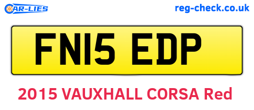 FN15EDP are the vehicle registration plates.