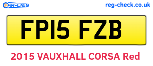 FP15FZB are the vehicle registration plates.