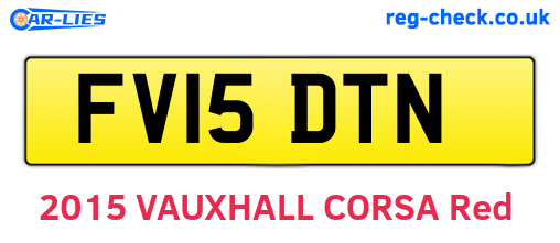 FV15DTN are the vehicle registration plates.