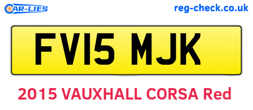 FV15MJK are the vehicle registration plates.