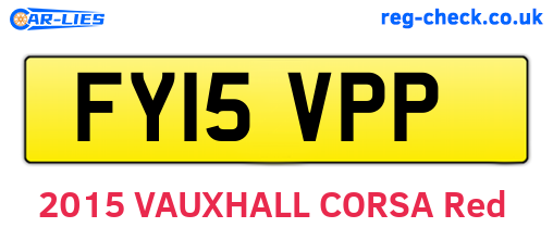 FY15VPP are the vehicle registration plates.