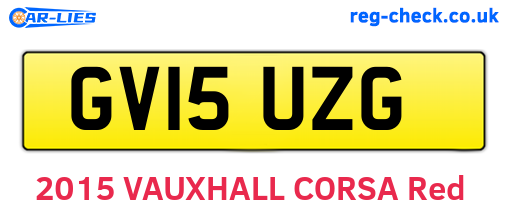 GV15UZG are the vehicle registration plates.