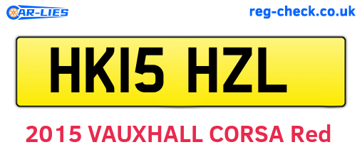 HK15HZL are the vehicle registration plates.