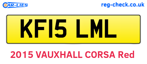 KF15LML are the vehicle registration plates.