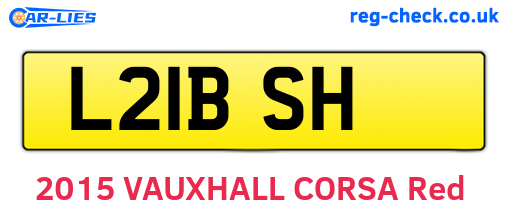 L21BSH are the vehicle registration plates.