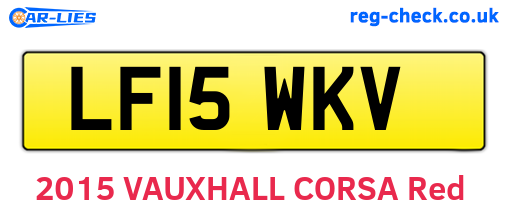 LF15WKV are the vehicle registration plates.