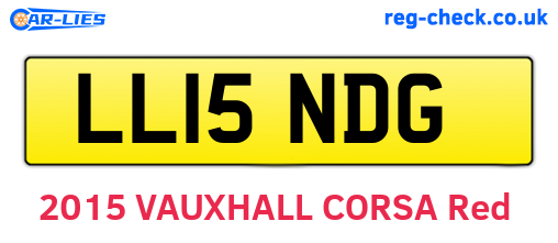 LL15NDG are the vehicle registration plates.