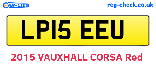 LP15EEU are the vehicle registration plates.