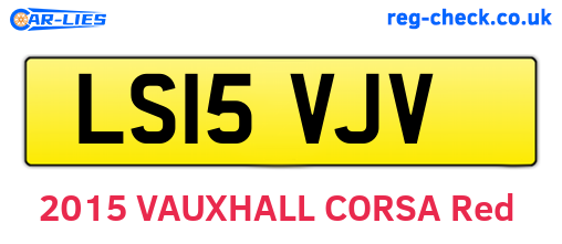 LS15VJV are the vehicle registration plates.