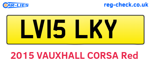 LV15LKY are the vehicle registration plates.
