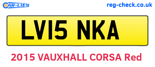 LV15NKA are the vehicle registration plates.