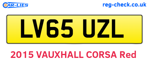 LV65UZL are the vehicle registration plates.
