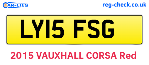LY15FSG are the vehicle registration plates.