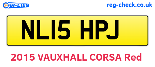 NL15HPJ are the vehicle registration plates.