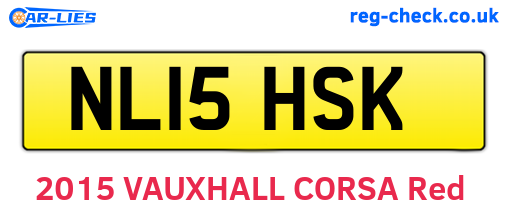 NL15HSK are the vehicle registration plates.