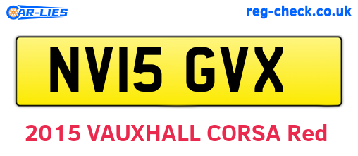 NV15GVX are the vehicle registration plates.