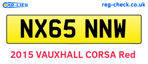 NX65NNW are the vehicle registration plates.