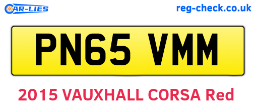 PN65VMM are the vehicle registration plates.