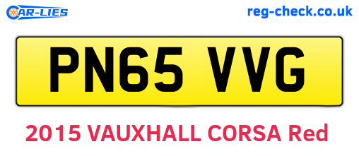 PN65VVG are the vehicle registration plates.