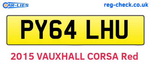 PY64LHU are the vehicle registration plates.