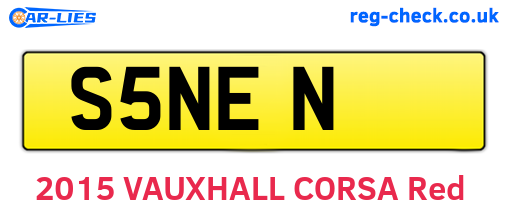 S5NEN are the vehicle registration plates.