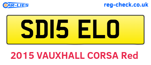 SD15ELO are the vehicle registration plates.