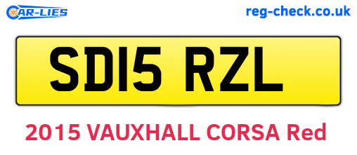 SD15RZL are the vehicle registration plates.