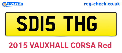 SD15THG are the vehicle registration plates.