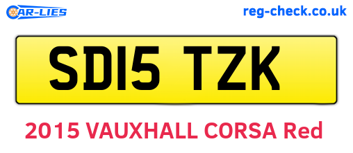 SD15TZK are the vehicle registration plates.