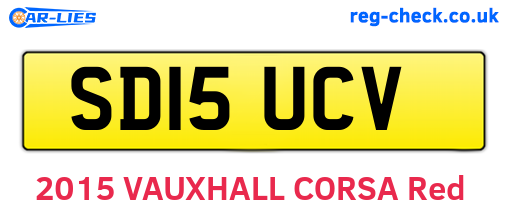 SD15UCV are the vehicle registration plates.