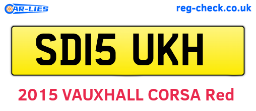 SD15UKH are the vehicle registration plates.