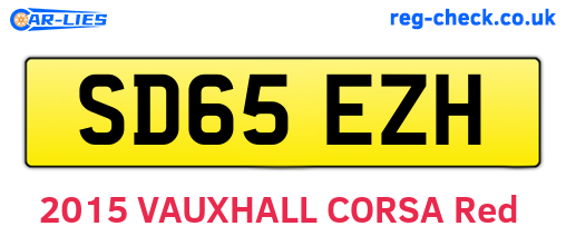 SD65EZH are the vehicle registration plates.