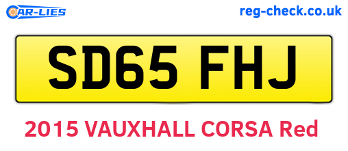 SD65FHJ are the vehicle registration plates.