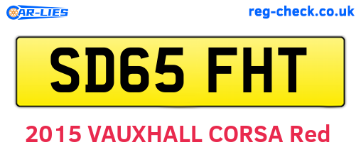 SD65FHT are the vehicle registration plates.