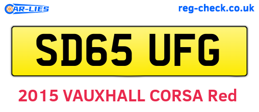 SD65UFG are the vehicle registration plates.