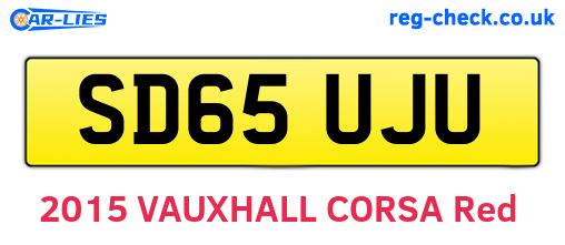 SD65UJU are the vehicle registration plates.