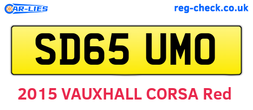 SD65UMO are the vehicle registration plates.