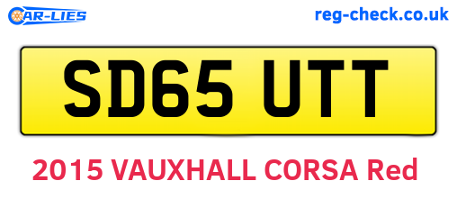 SD65UTT are the vehicle registration plates.