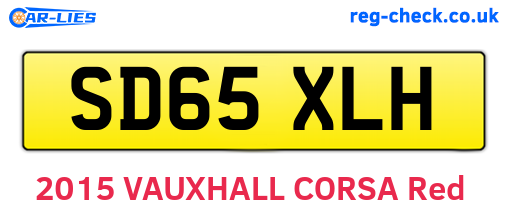 SD65XLH are the vehicle registration plates.