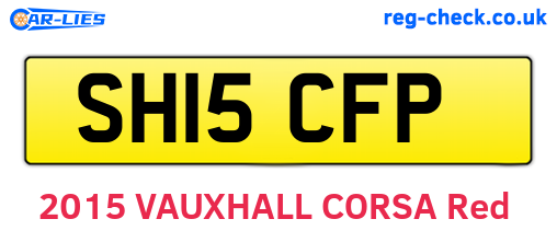 SH15CFP are the vehicle registration plates.