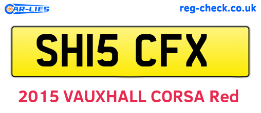 SH15CFX are the vehicle registration plates.