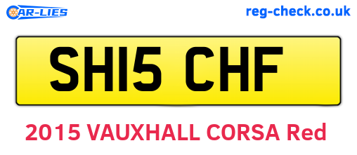 SH15CHF are the vehicle registration plates.
