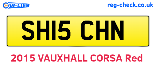 SH15CHN are the vehicle registration plates.