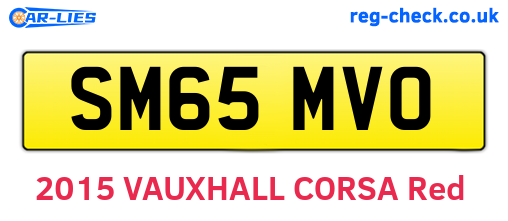 SM65MVO are the vehicle registration plates.