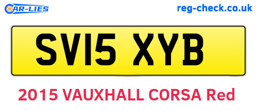 SV15XYB are the vehicle registration plates.
