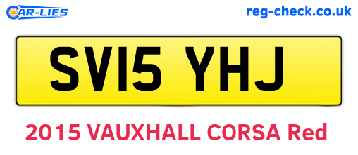 SV15YHJ are the vehicle registration plates.