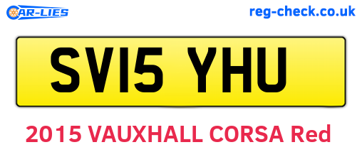 SV15YHU are the vehicle registration plates.